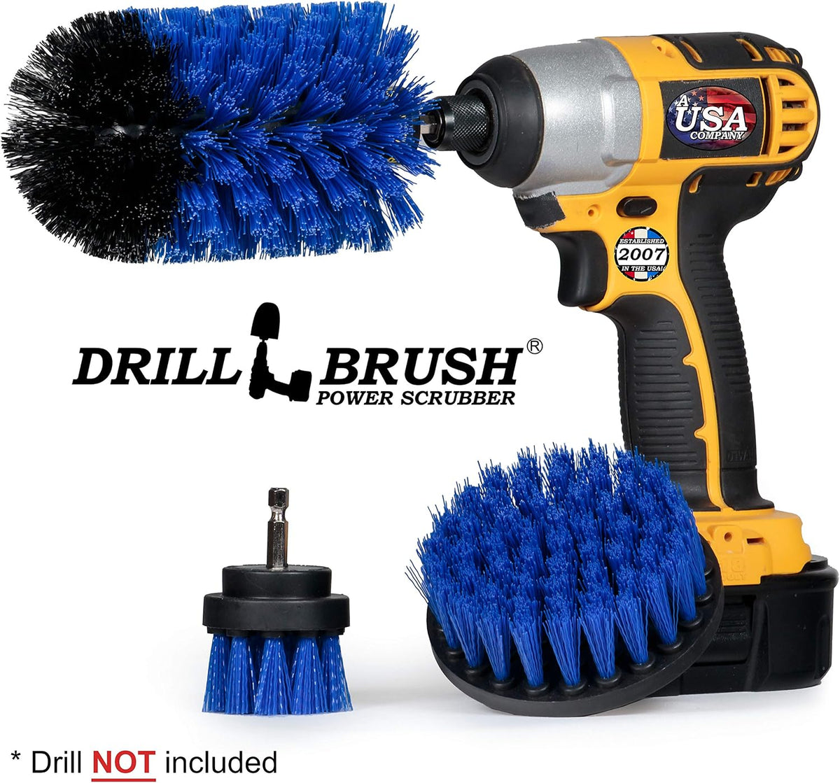 Pool Cleaner - Car Wash Detailing and Scrubbing Brush Kit - Boat Scrubber
