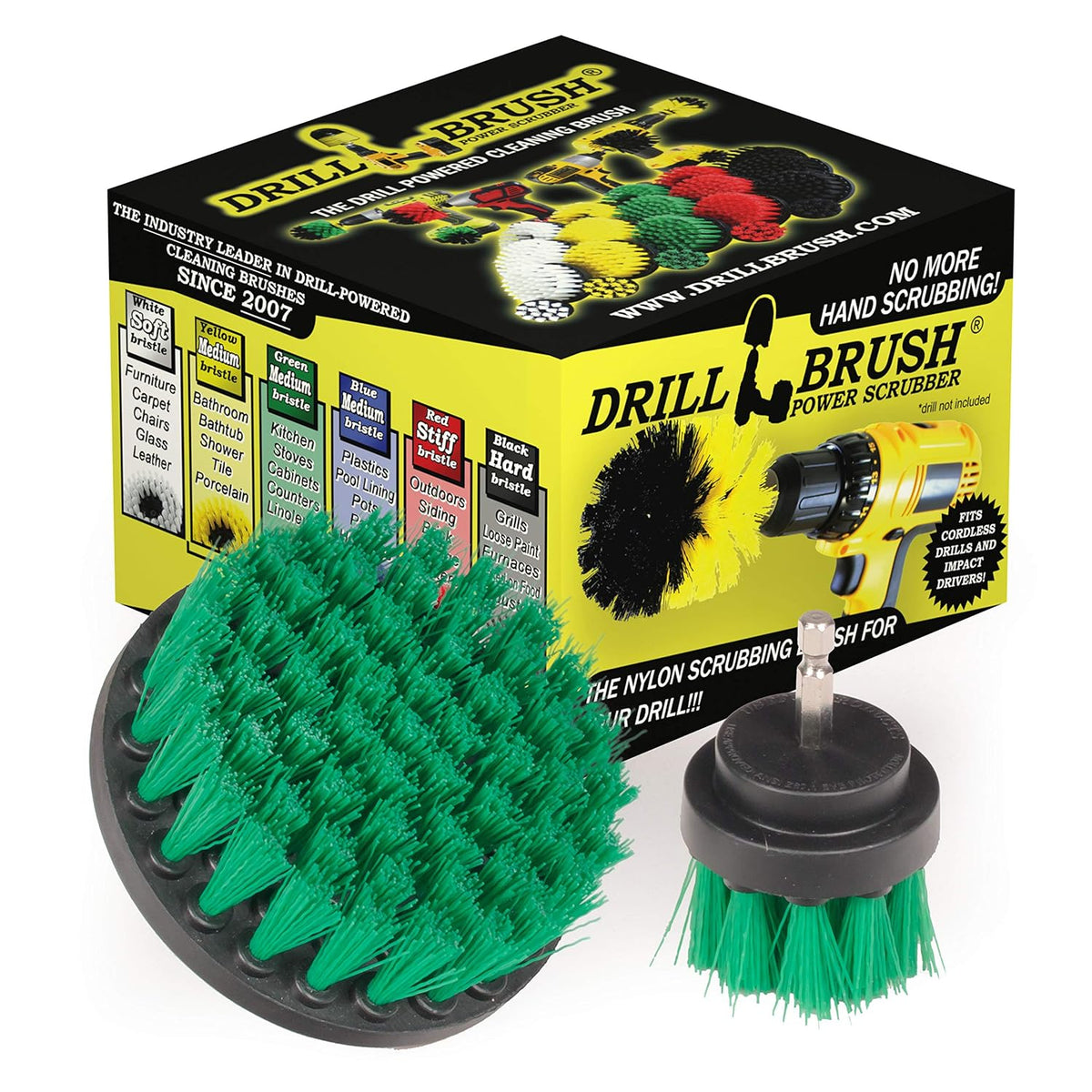 Drill Brush Kitchen Cleaning Supplies - Drill Brush Microwave Scrubber Set
