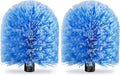 VITEVER Twist-On Cobweb Duster Head Brush, Fits Standard 3/4 inch Threaded Poles, Attachment Spider Web Duster Brush for Outdoor & Indoor Cleaning (Pack of 2)