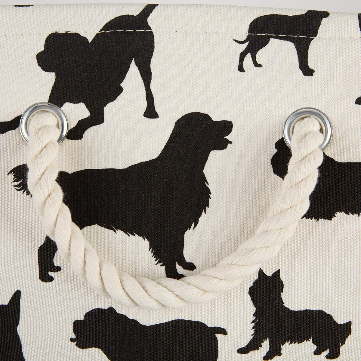 Bone Dry Dog Toy Basket, Rectangle Multi Medium, Collapsible