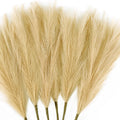 6 PCS Faux Pampas Grass Arrangement - 18"/45cm Artificial Fluffy Pompous Grass Stems for Boho Chic Home and Wedding Decor (Khaki)