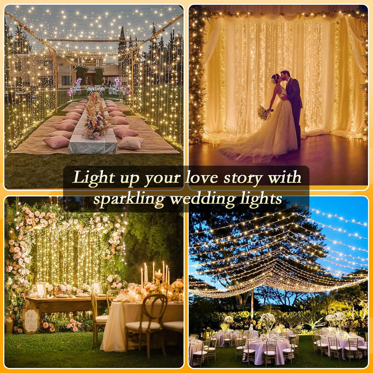 66FT 200 LED Warm White String Lights, 8 Modes Fairy Lights with Timer, Waterproof & Durable Indoor Outdoor Decor for Garden, Patio, Party