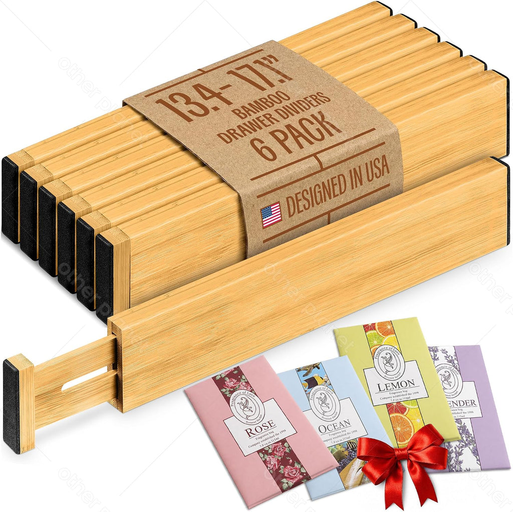 Bamboo Drawer divider for clothes - 6