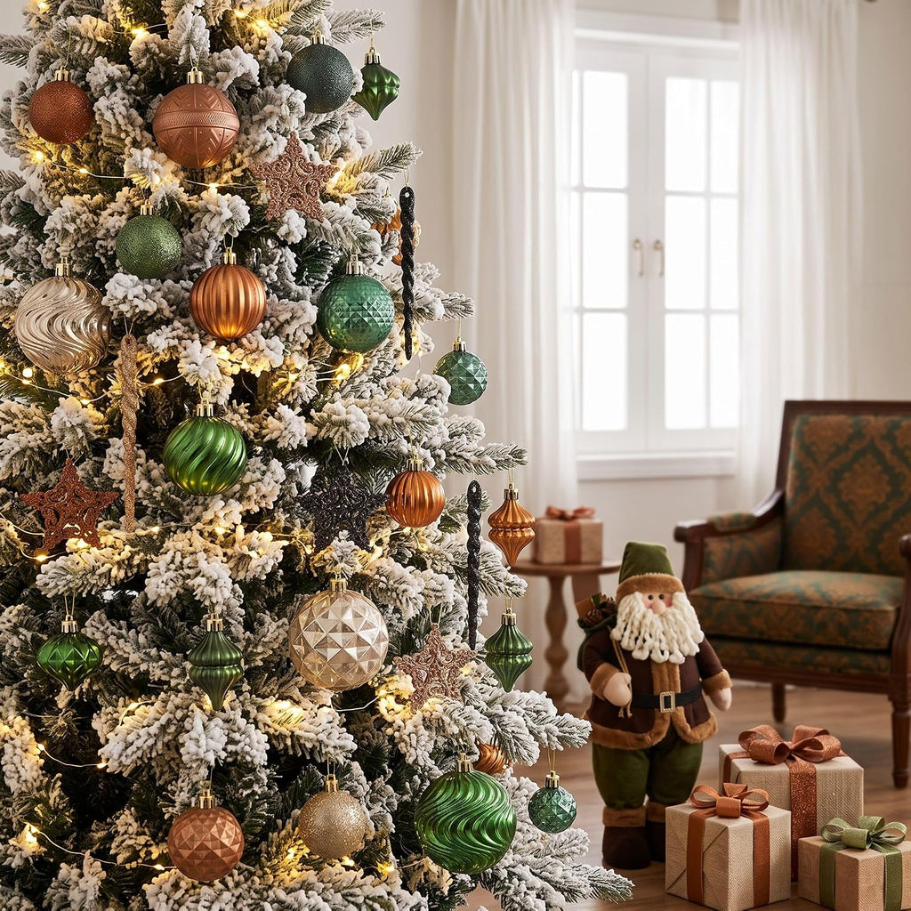 Valery Madelyn 100ct Christmas Tree Decorations Ball Ornaments Set