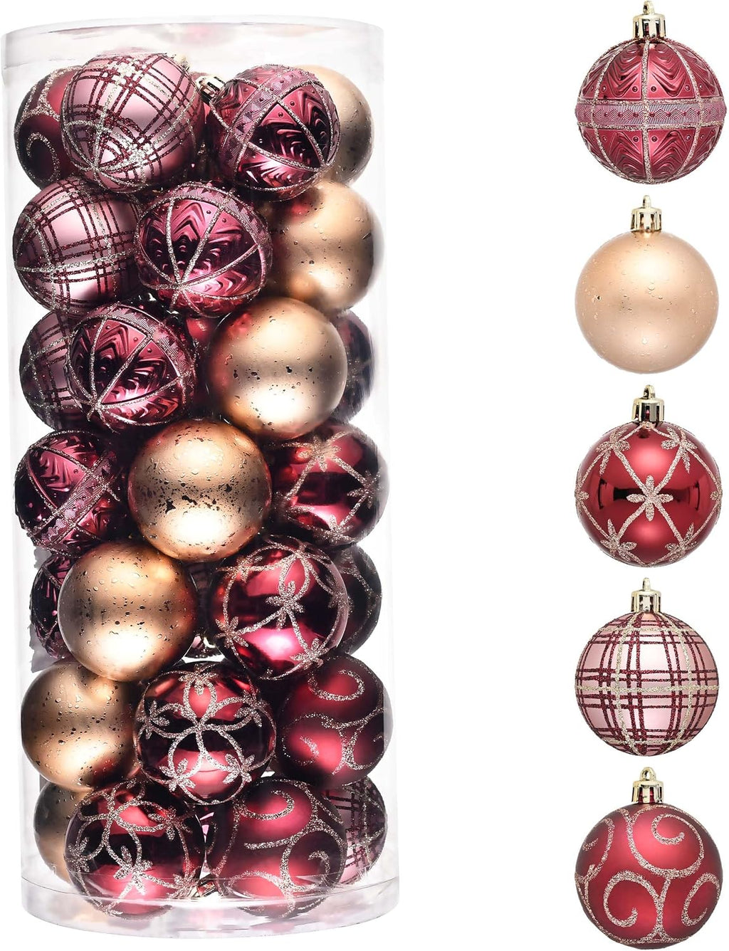 Valery Madelyn 35ct Christmas Tree Decorations Ball Ornaments 2.36 Inches