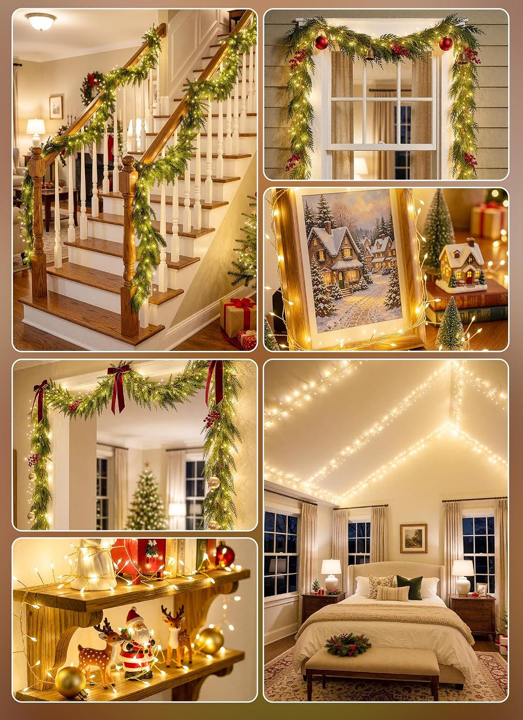 Brightown Battery Operated Fairy Lights,10 Feet 120 LEDs Warm White