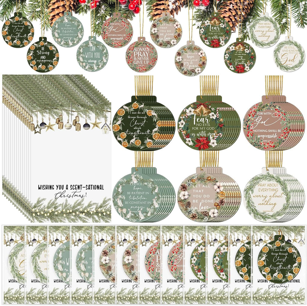 48 Set Religious Scented Hanging Ornament Bulk Christian Gifts