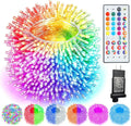 Color Changing Christmas String Lights with Remote, 35 Colors 164FT 500LED String Lights Outdoor Decoration, Indoor Connectable RGB Twinkle Fairy Lights Plug in for Xmas Tree Halloween Decoration