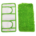 Reusable Chenille Mop Pads | Washable Microfiber Pads for Standard Mop Heads | Swiffer-Compatible Dry Mops for Dust, Pet Hair, and Spills | Replacement Set of 2