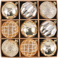 DecorbyHannah 9ct 3.15inch Christmas Ornaments Tree Decorations White Gold