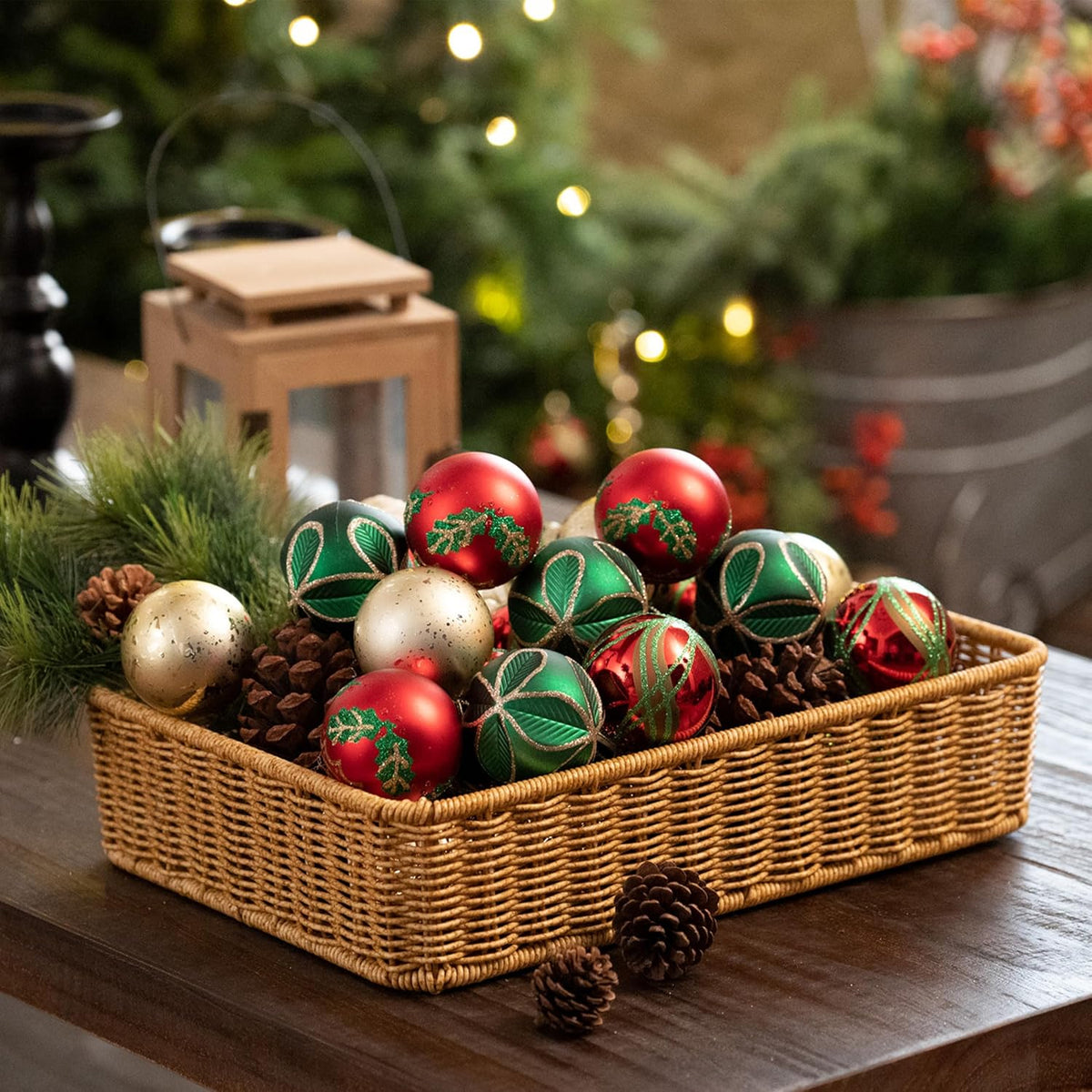 Valery Madelyn 24ct Christmas Tree Decorations Ball Ornaments 2.36 Inches