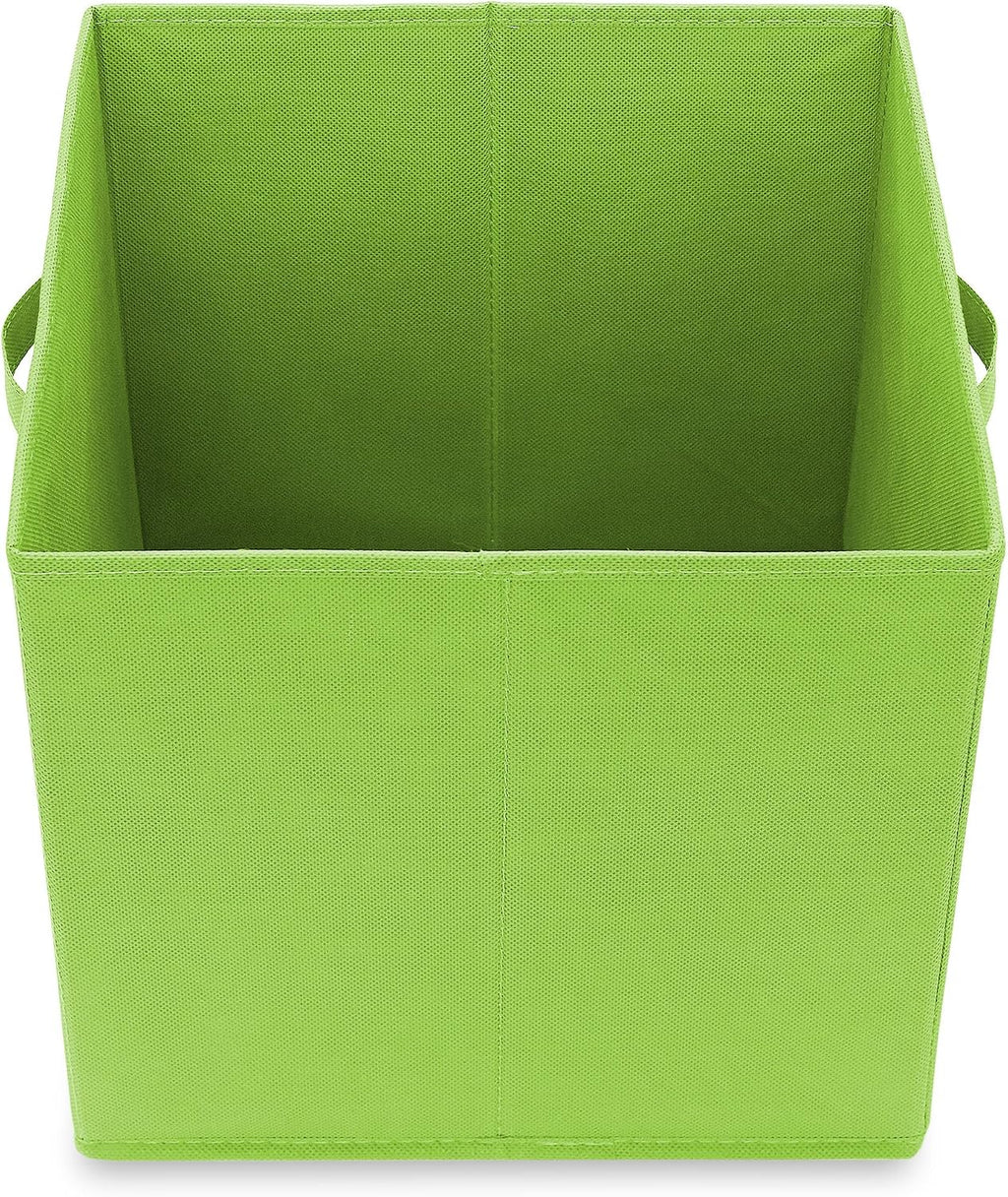 Casafield Set of 6 Collapsible Fabric Cube Storage Bins, Multicolor - 13" Foldable Cloth Baskets for Shelves, Cubby Organizers & More