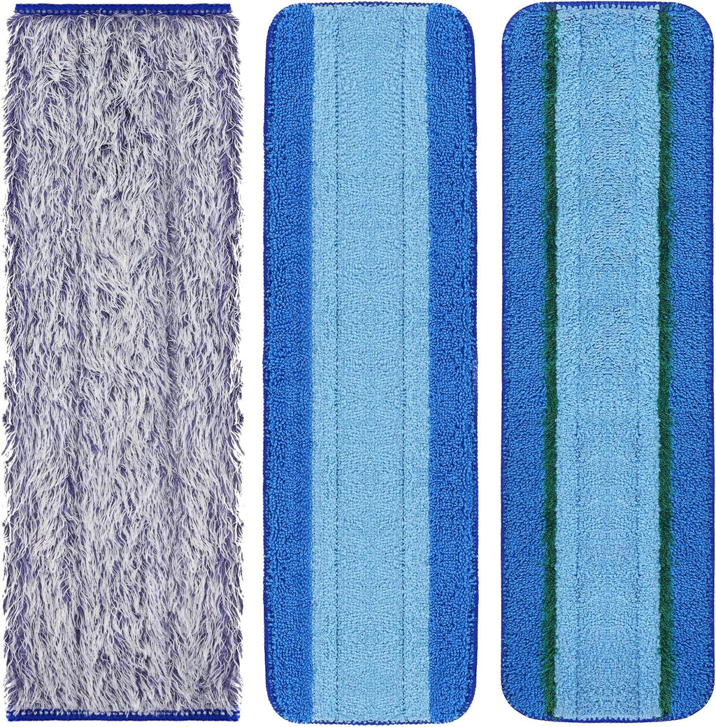 AIAKO Microfiber Replacement Mop Pads for Bona Hardwood Floor, 3 Pack
