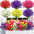 Alupssuc 24 Bundles Artificial Petunia Flowers UV Resistant for Outdoor