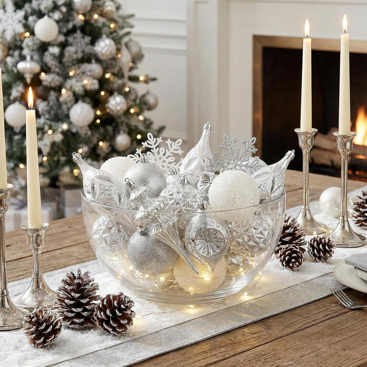 Valery Madelyn 50ct Christmas Tree Decorations Ball Ornaments Set
