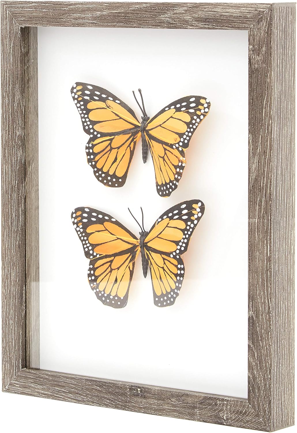 Super-Sturdy, Real Wood 8x10 Shadow Box Frame 1pk. Genuine Hardwood Display with Real Glass. Best Shadowbox to Showcase Photos, Tickets, Wedding Bouquets, CDs, Medals, Awards, Seashells and Insects.