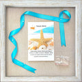 Tasse Verre 10x10 Rustic Display Shadow Box (1-Pack) Frame w/Linen Background and 8 Stick Pins - Ready to Hang Shadowbox Picture Frame - Box Display Baby Memorabilia Wedding