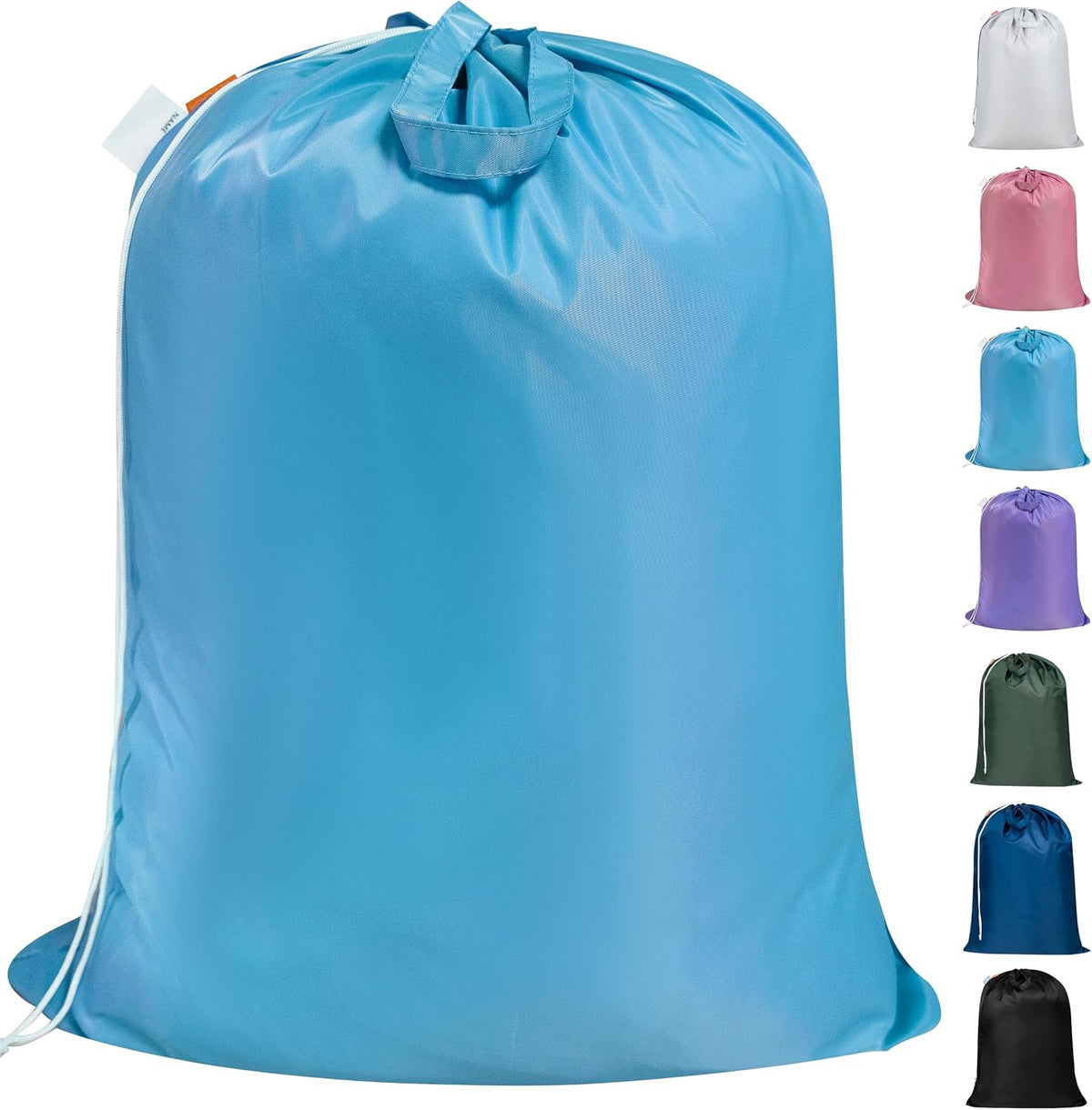 Polecasa Extra Heavy-Duty Laundry Bag with Handles, Gulf Blue, 28x36"