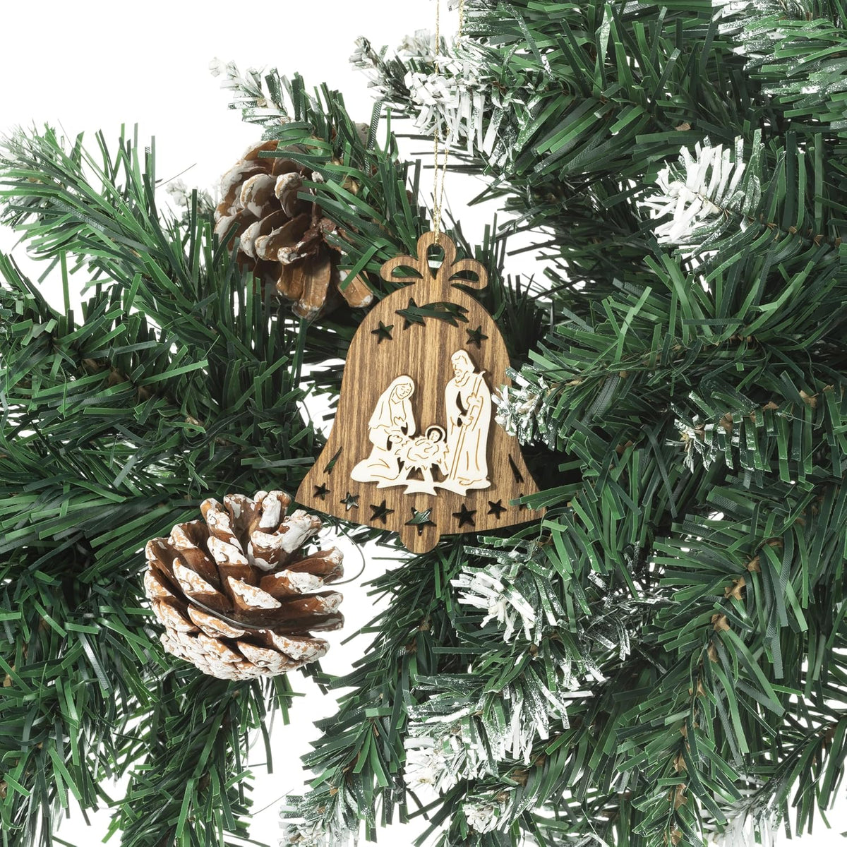 MaMeMi German Incense Cones Christmas Mix – Knox 4 Pack (96 Cones) for Smoker Houses & Figurines | Fir, Frankincense & Sandalwood | Gift Set with Wooden Ornament | Traditional Erzgebirge