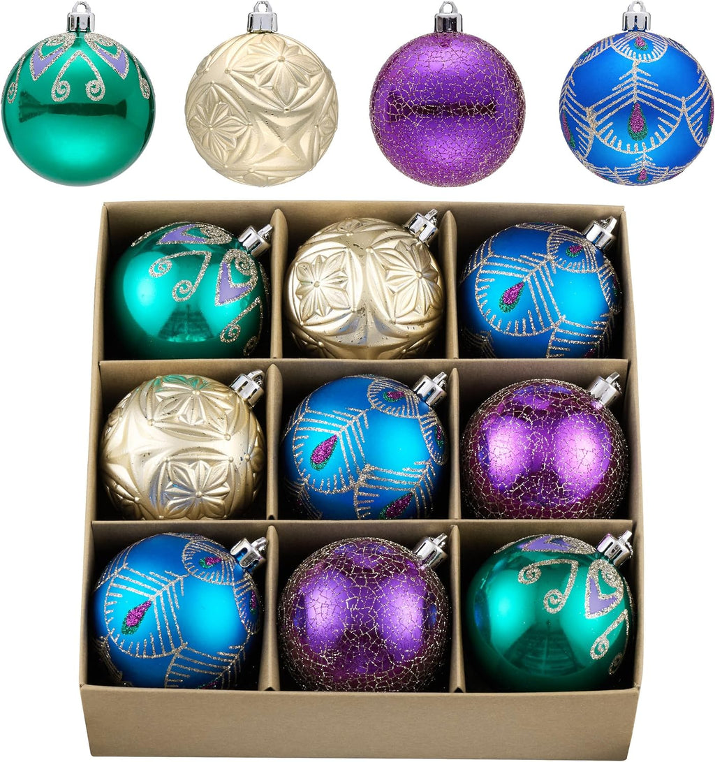 Valery Madelyn 9ct Christmas Ball Ornaments Tree Decorations Set 2.76 Inch