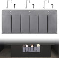 RVZONE 6‑Large‑Pocket RV Bedside Hanging Organizer with Sturdy Hooks