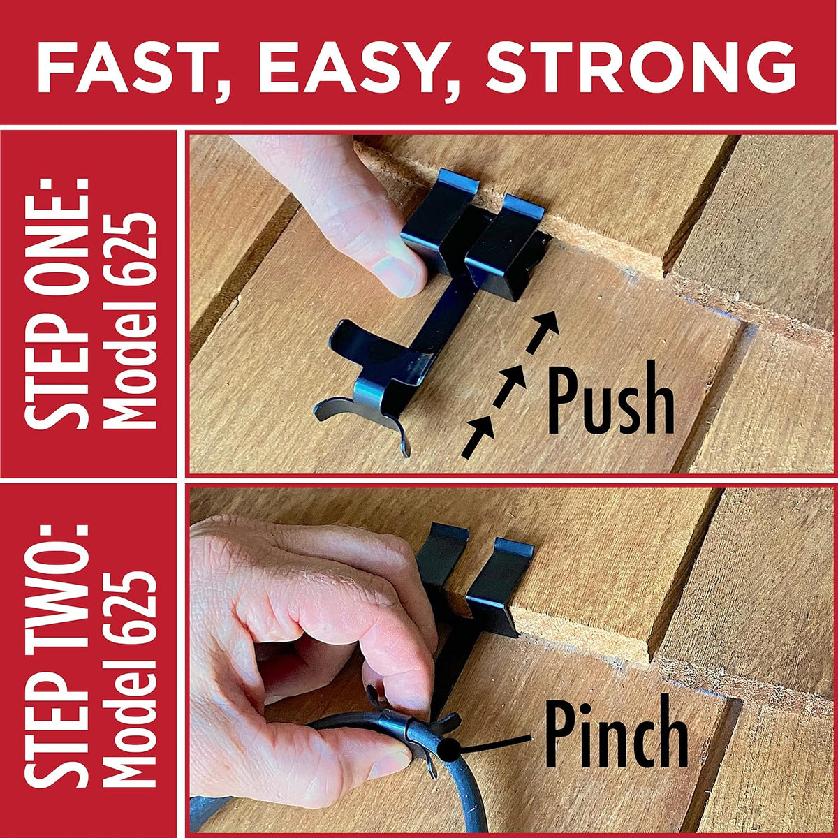 Roof Clips for Roof Heat Cable Installation (.625-25 Pack)