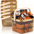 Roshtia 6 Pcs Metal Mesh Basket with Handle, Fall Halloween Garden Basket
