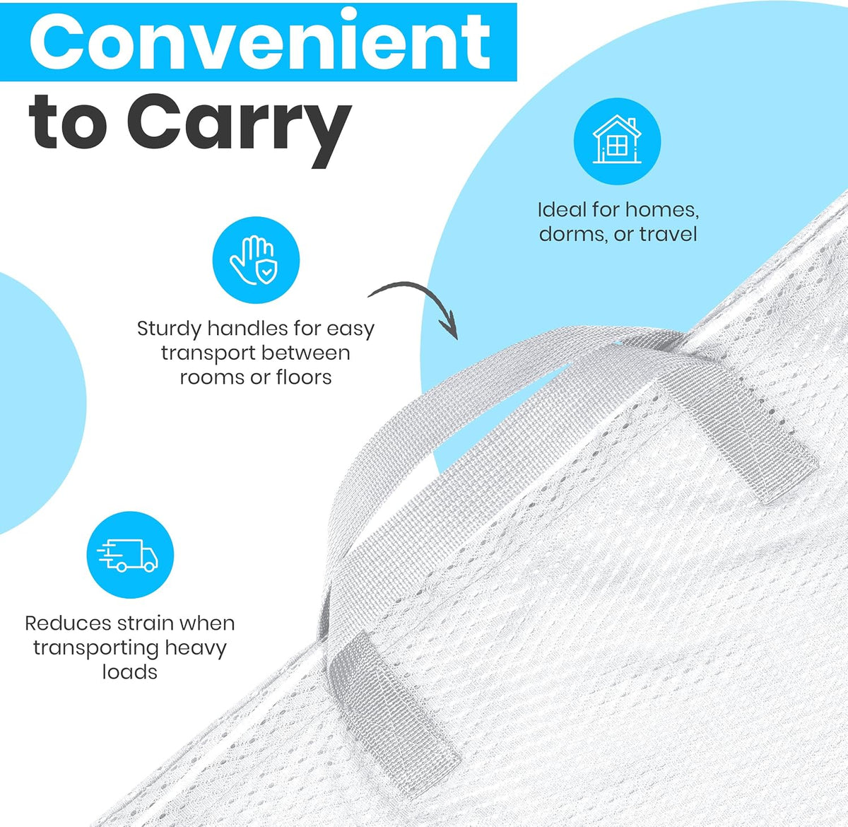 Mesh Laundry Bags 24 x 36 In, 2-Pack - Handy Laundry Heavy Duty Net Bag