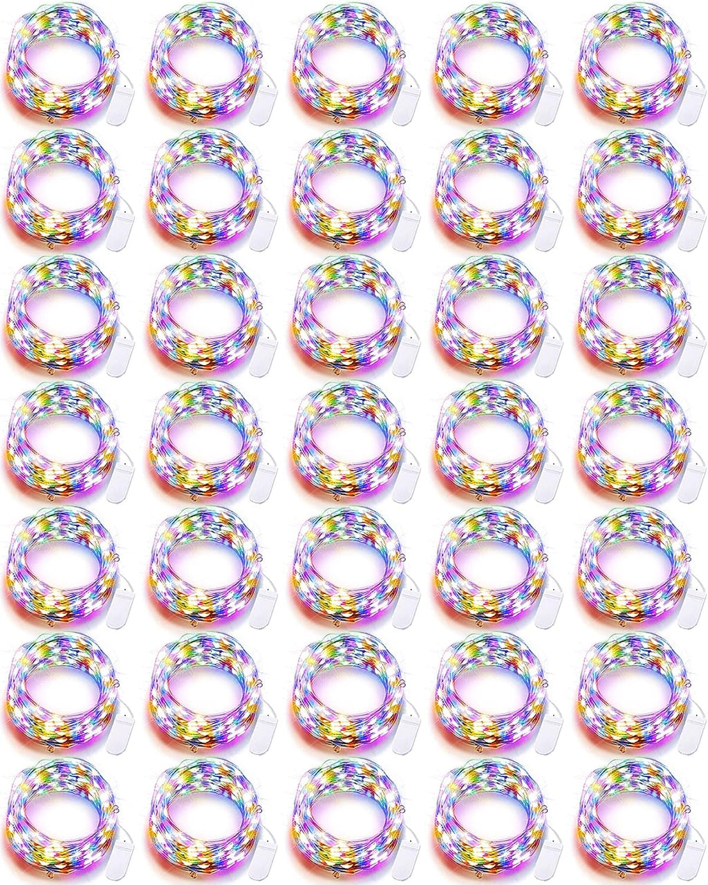 Riakrum 50 Pack Fairy Lights 10 ft 30 LED Multicolor Battery Operated Light