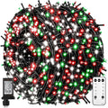 Brightown 330FT 1000LED Christmas String Lights Outdoor Red White and Green