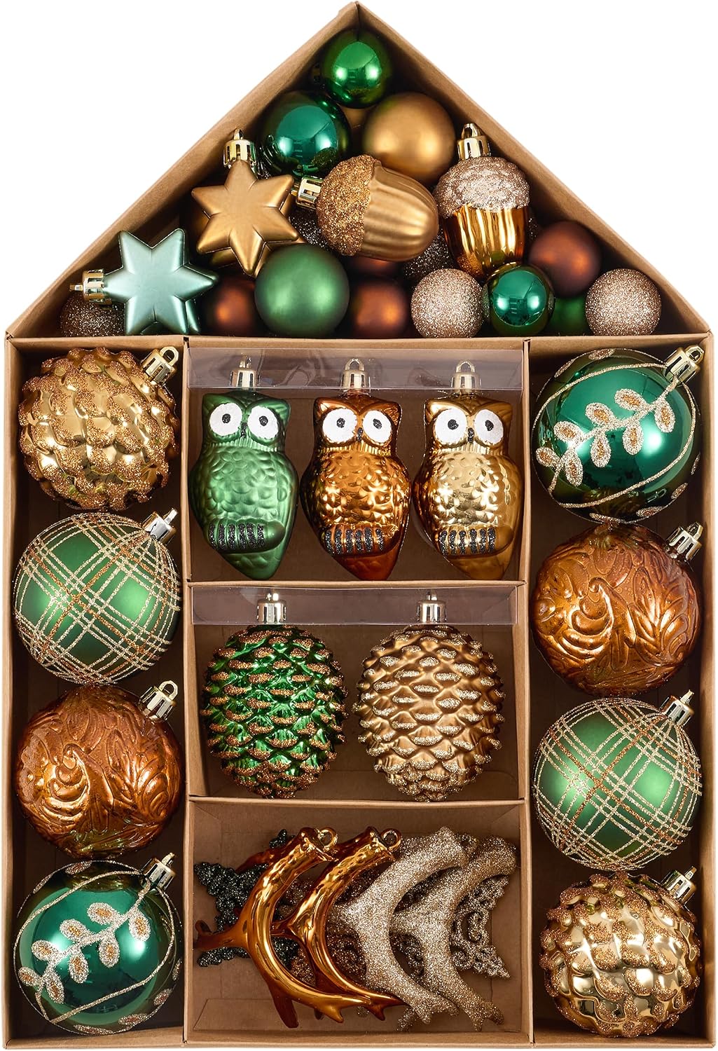 Valery Madelyn 40ct Christmas Tree Decorations Ball Ornaments Set
