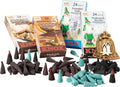 MaMeMi German Incense Cones Holiday Season – Knox 4 Packs (96 Cones) for Smoker Houses & Figurines | Gingerbread, Chocolate & Seasonal Favorites | Gift Set with Wooden Ornament