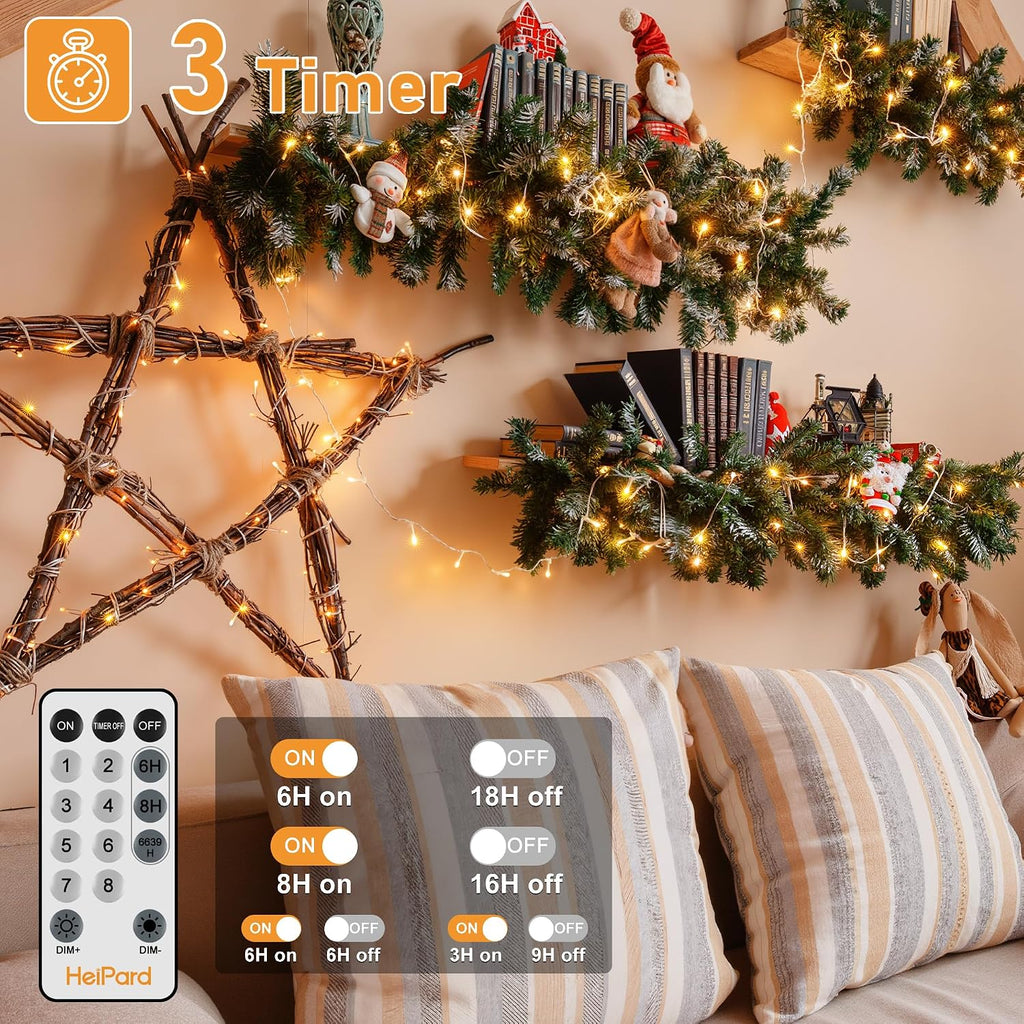 400 LED Christmas Lights, 131FT Outdoor String Lights with Remote