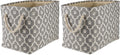 Bone Dry Pet Storage Collection Lattice Paw Print, Medium Rectangle, Gray (Pack of 2)