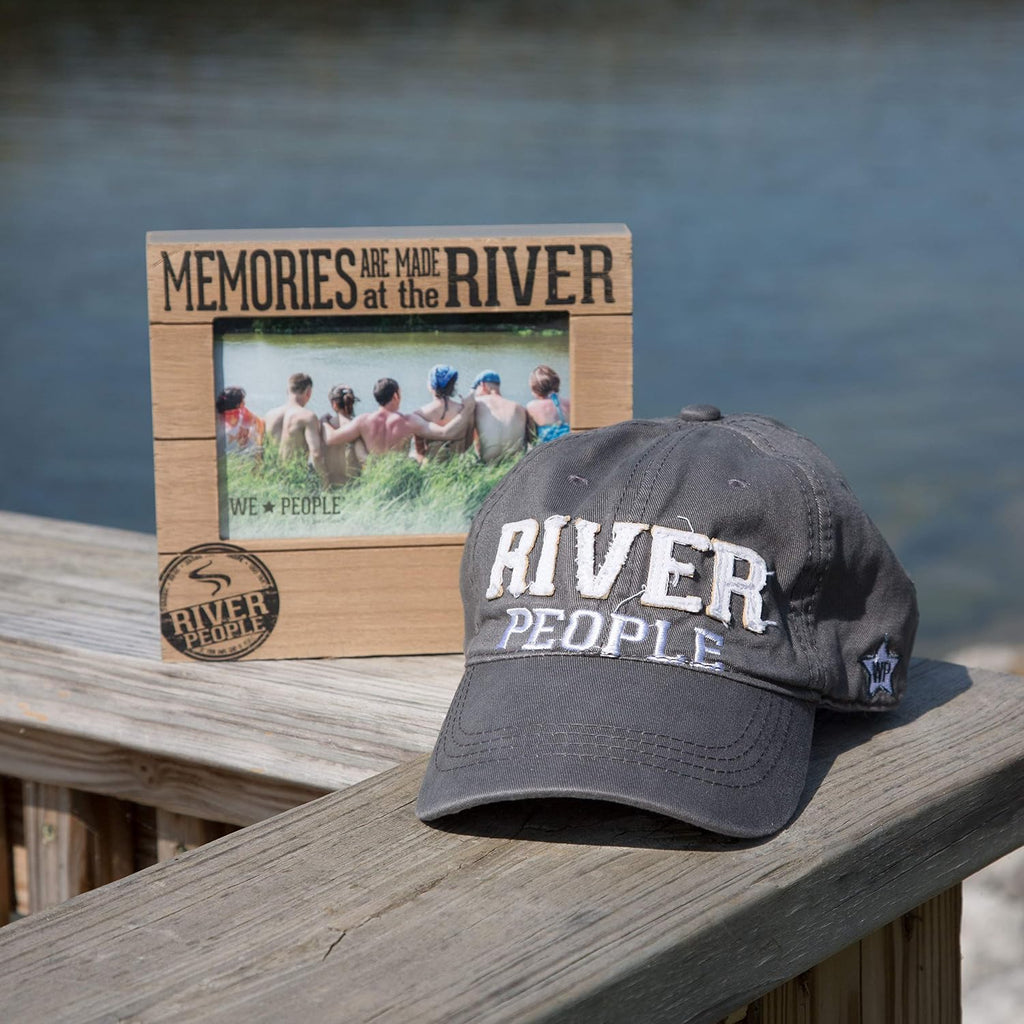 Pavilion Gift Company - River People - 6.75" x 7.5" Photo Picture Frame River Riverside Waterfront Outdoors Wall Desk Home Decor