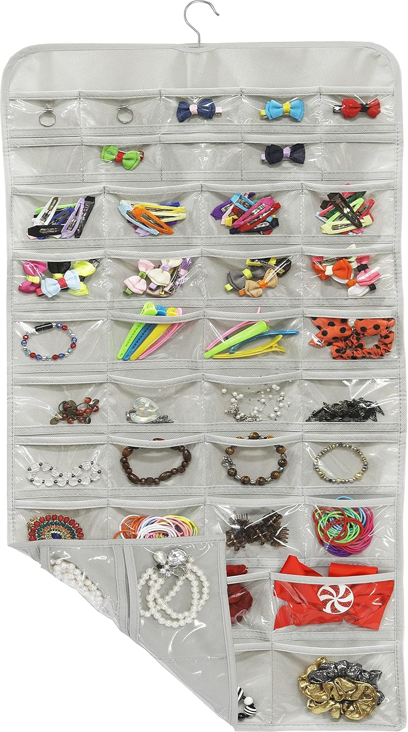 Simple Houseware 80-Pocket Hanging Jewelry Organizer with 5 Sizes