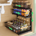 3 Tier Under Sink Organizer: Pull Out Cabinet Storage for Bathroom,1 Pack
