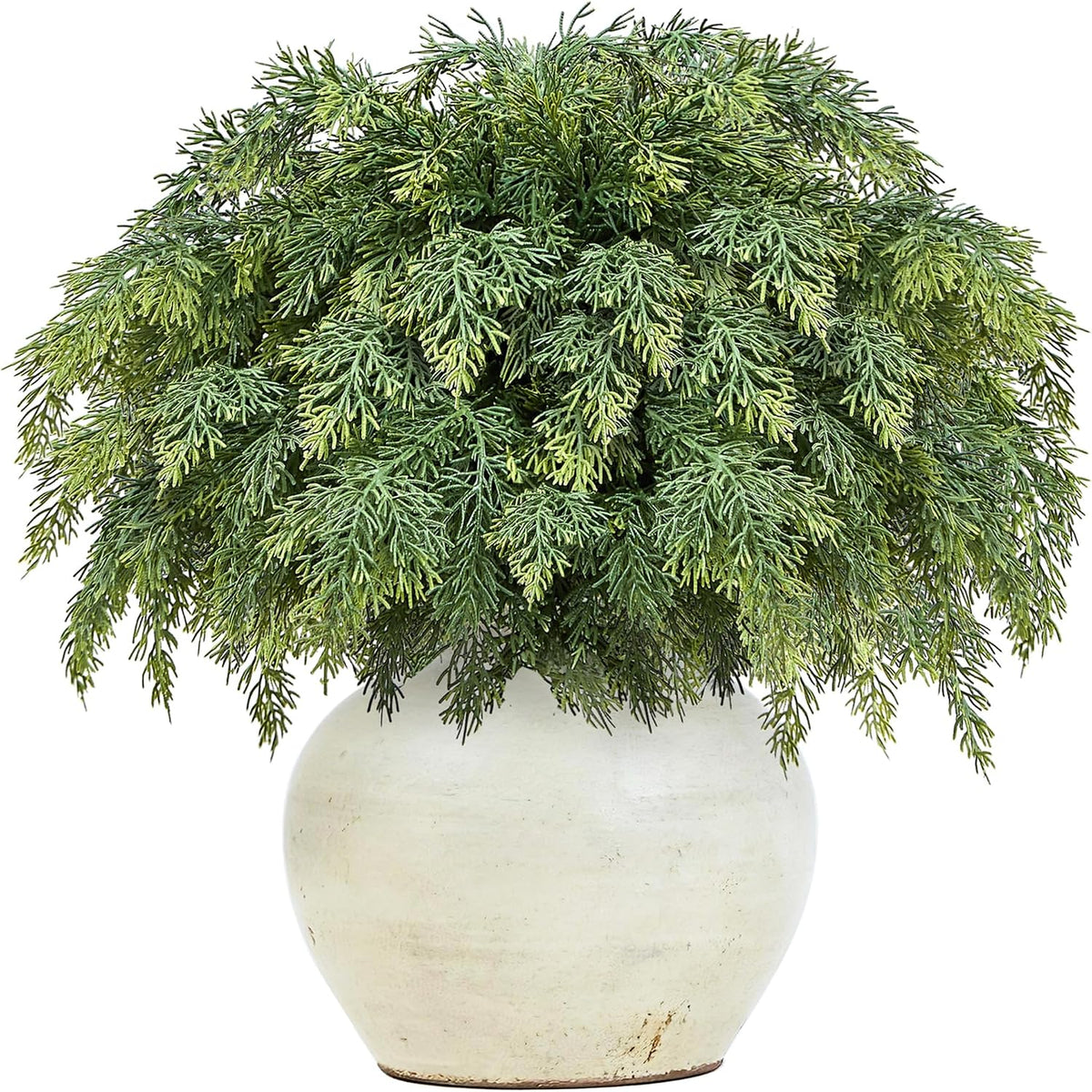 20 inch Cedar Stems 12Pcs, Real Touch Artificial Faux Greenery