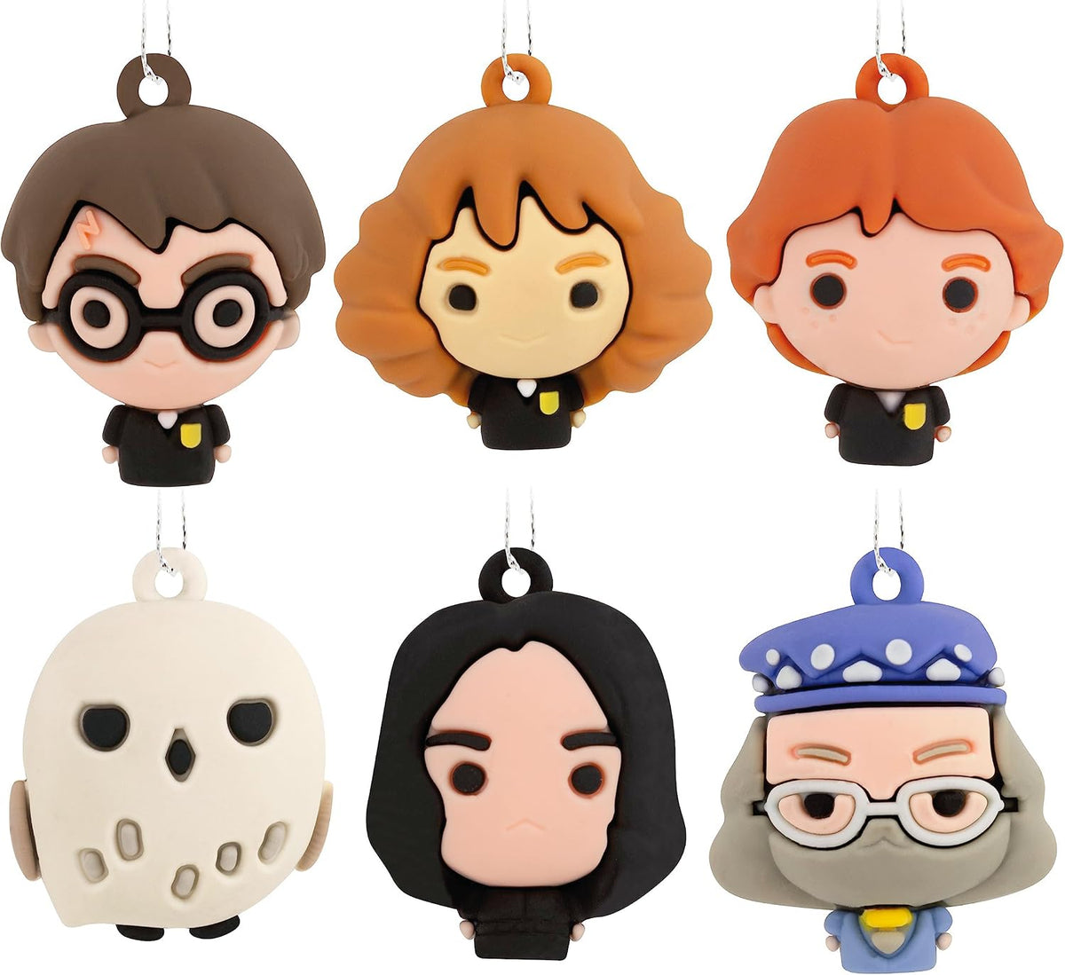 Hallmark Harry Potter and Friends Mini Christmas Ornaments, Shatterproof, Set of 6