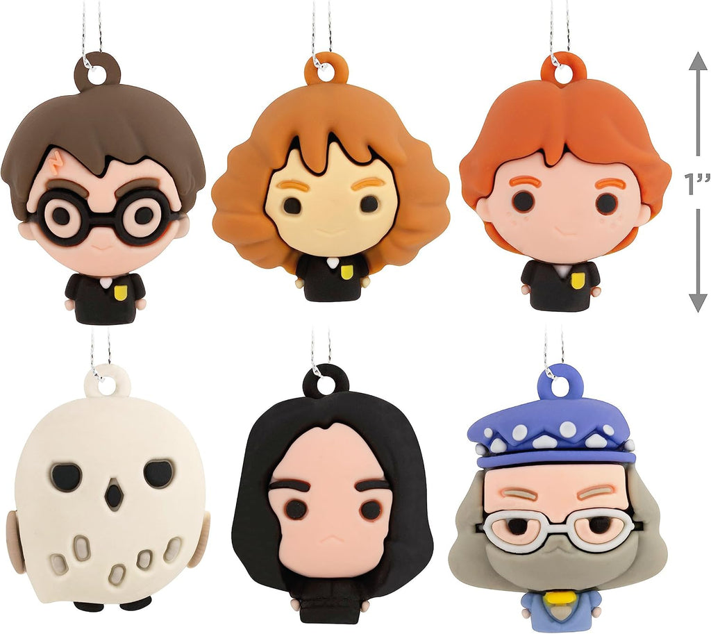 Hallmark Harry Potter and Friends Mini Christmas Ornaments, Shatterproof, Set of 6
