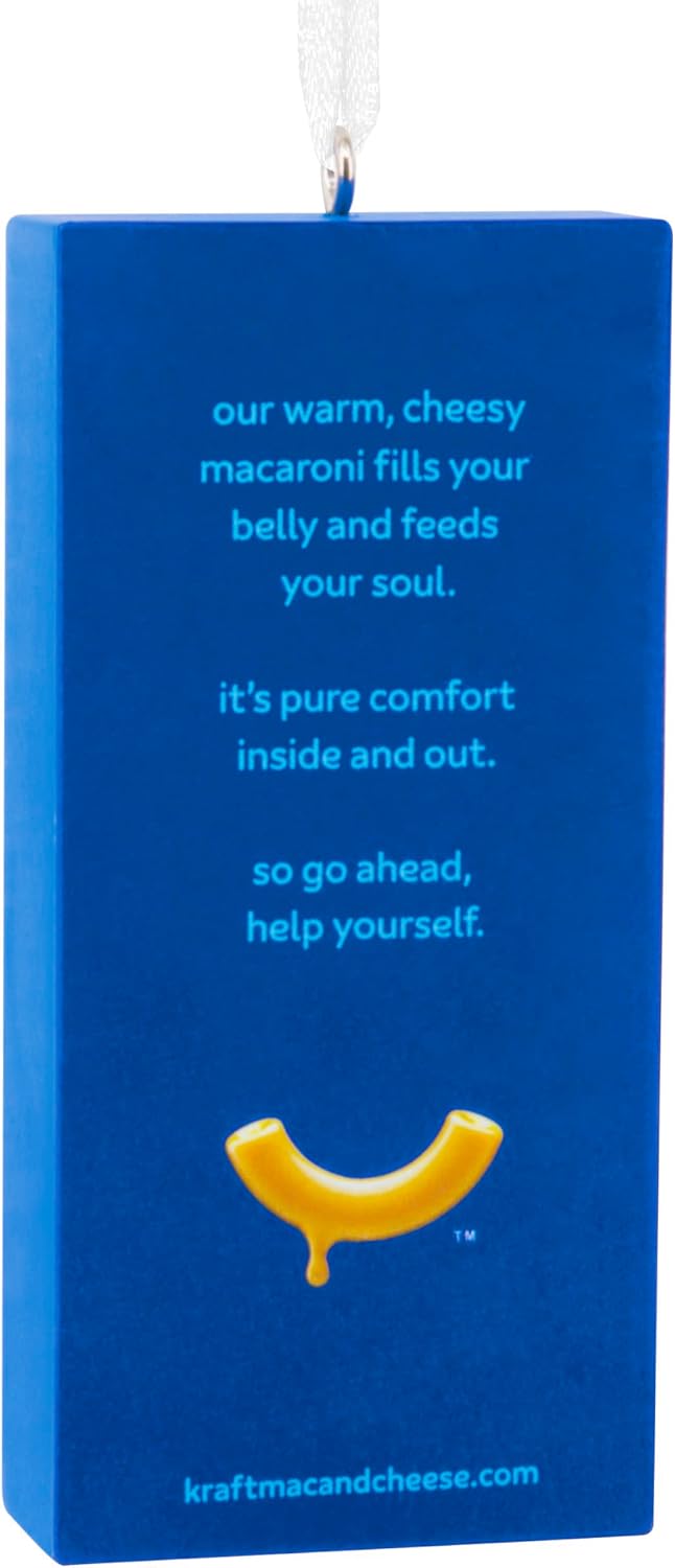 Hallmark Christmas Ornament, Kraft Mac & Cheese Box Ornament, Food Gifts