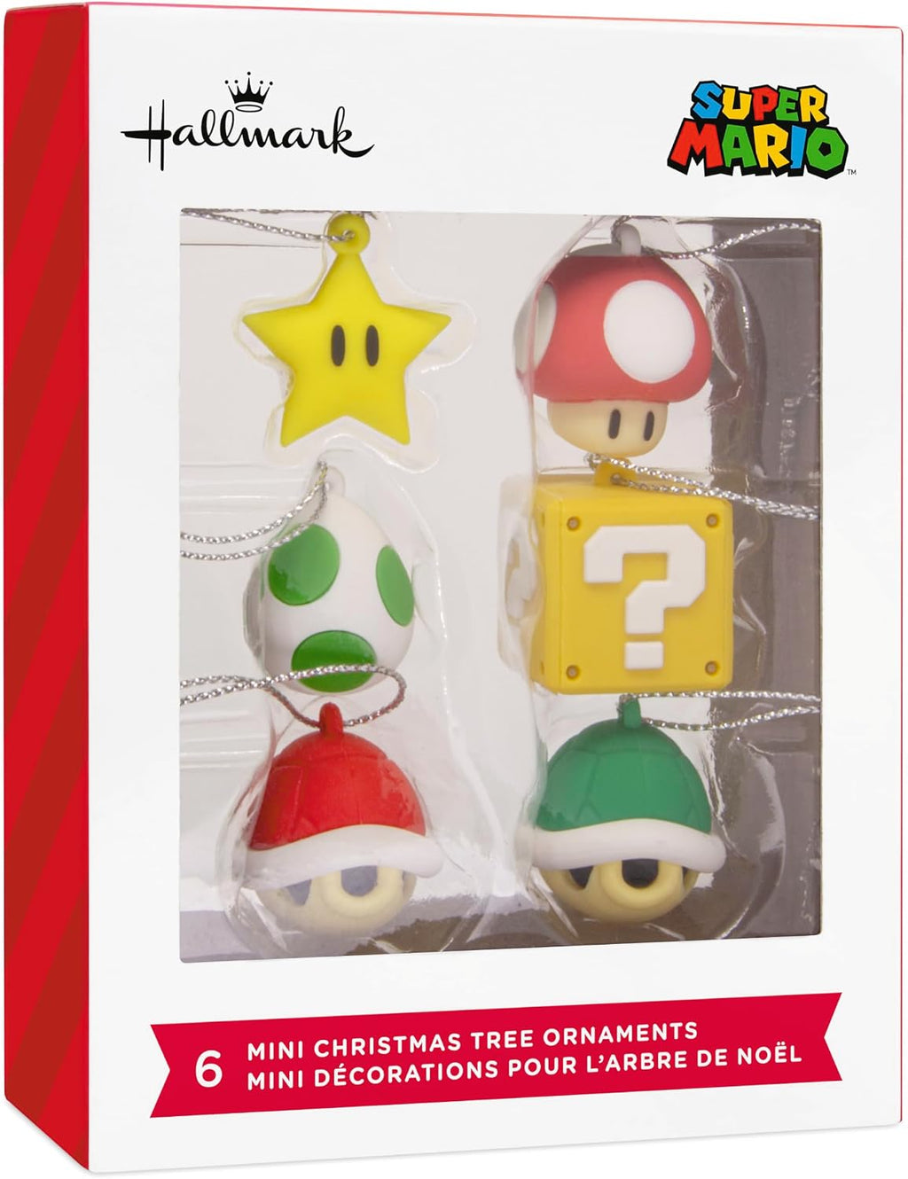 Hallmark Mini Nintendo Christmas Ornaments (Super Mario) Set of 6