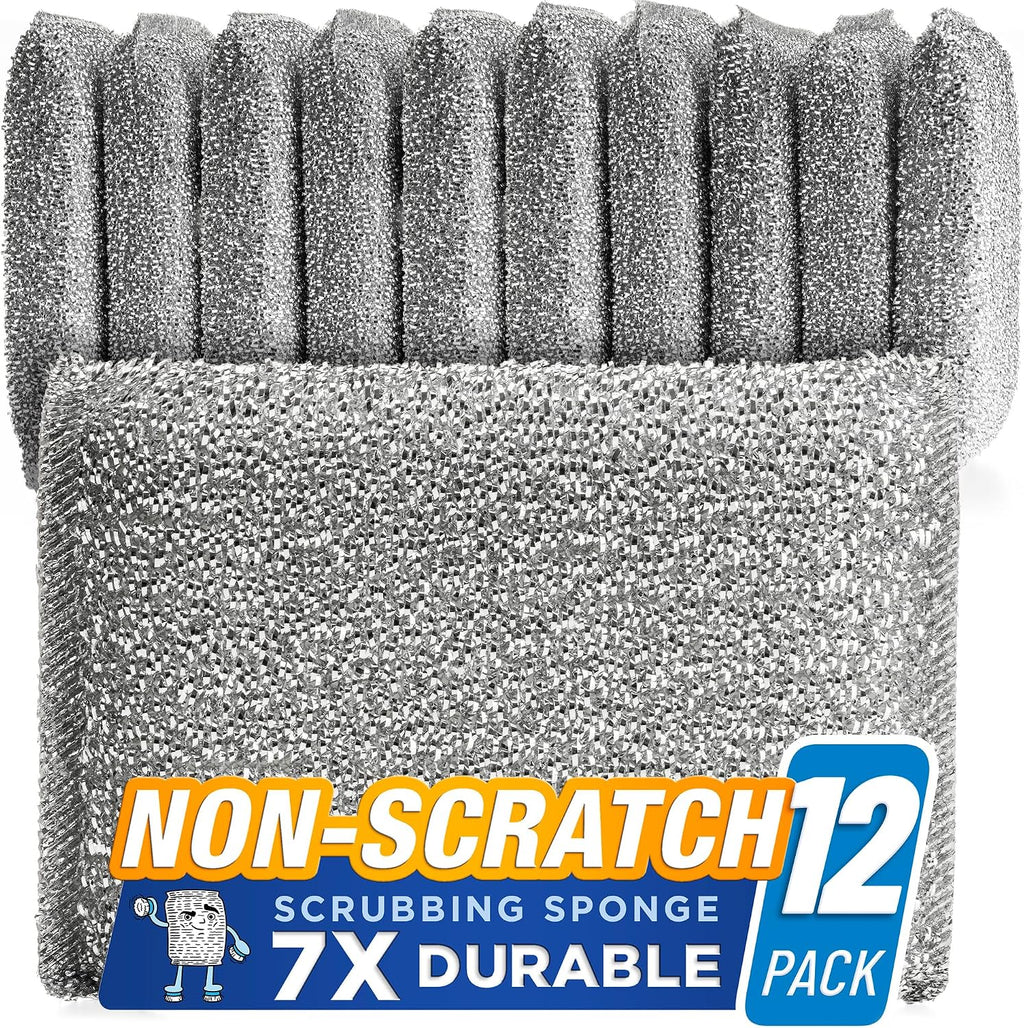Kitchen Sponges for Dishes, Scouring Pads Non Scratch Scrubbers