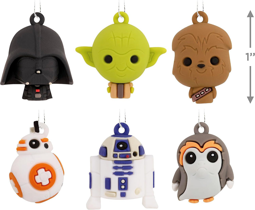 Hallmark Star Wars Characters Miniature Christmas Ornaments, Set of 6, May The 4th