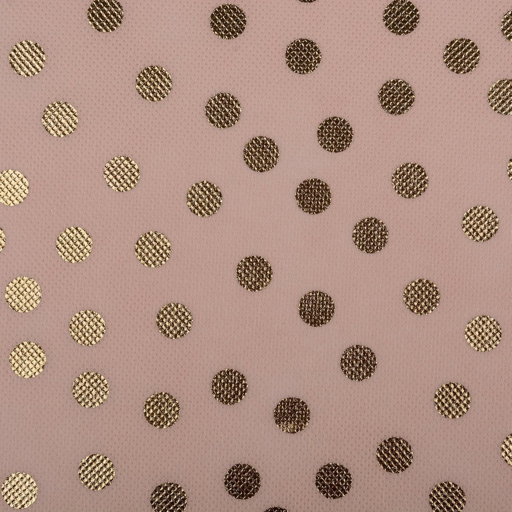 DII Woven Polyester Storage Bin, Polka Dot, Pink & Gold, Small Set of 2