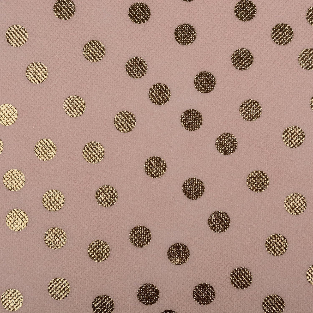 DII Woven Polyester Storage Bin, Polka Dot, Pink & Gold, Small Set of 2