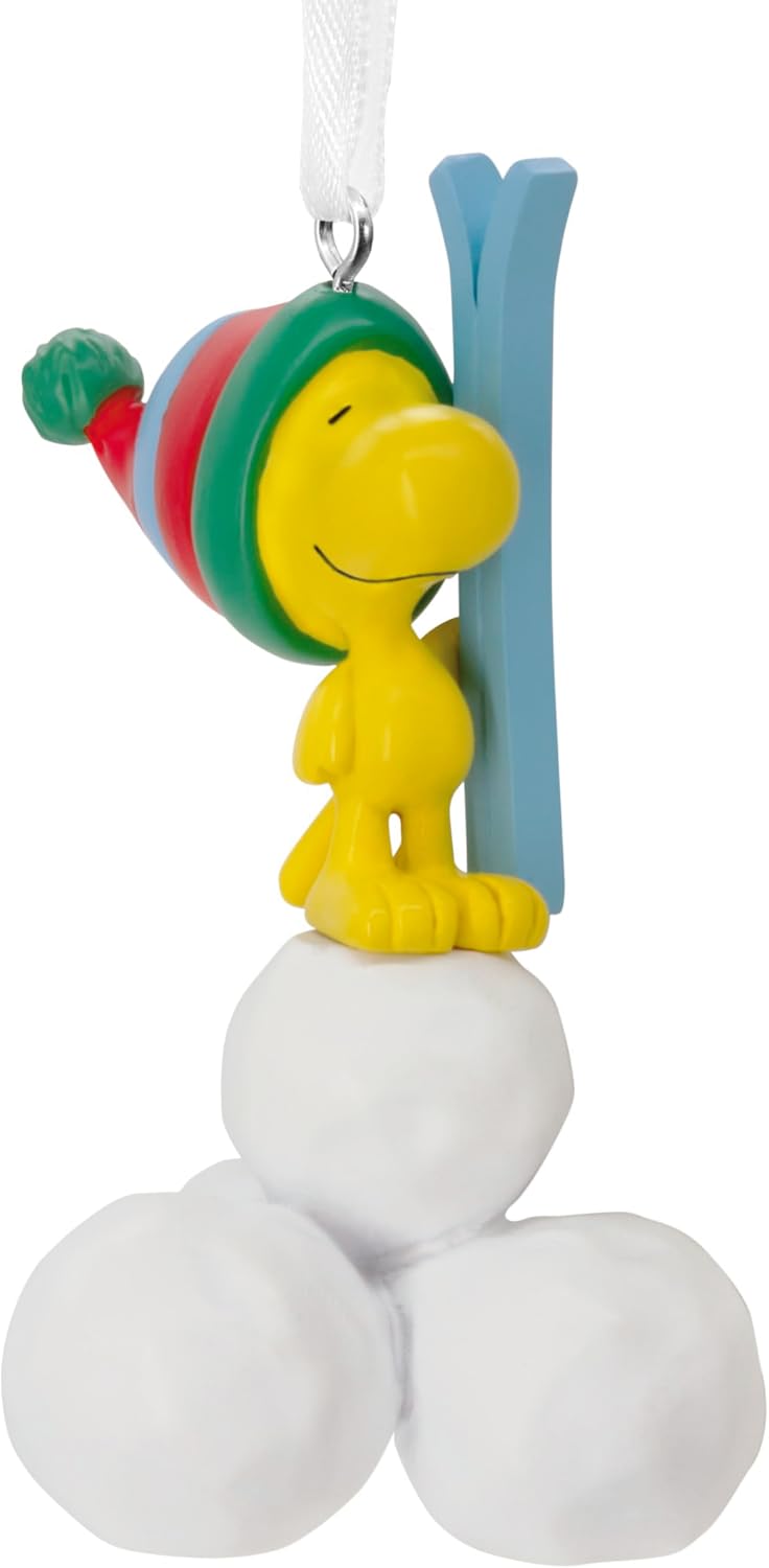 Hallmark Peanuts Woodstock with Snowballs Christmas Ornament