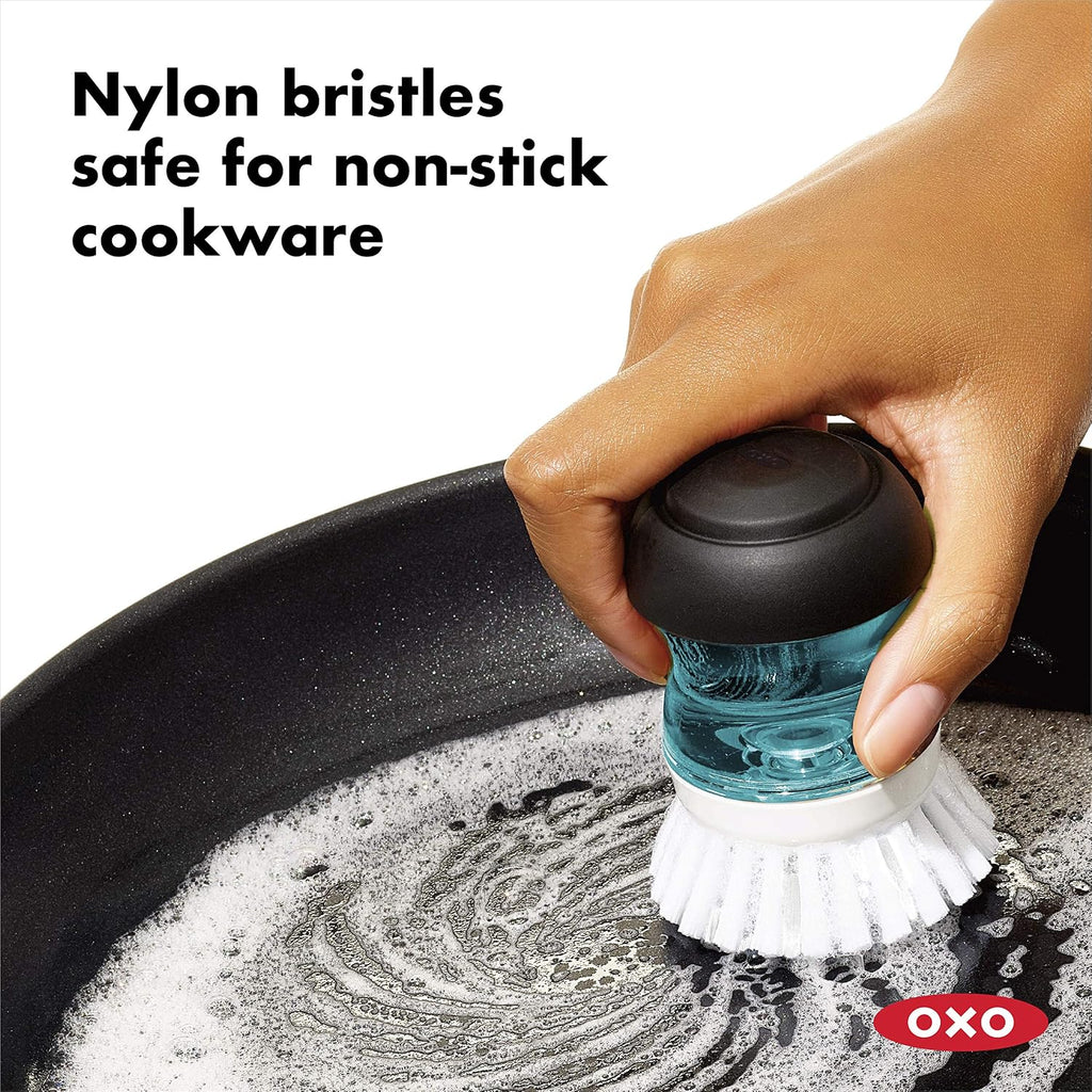OXO Good Grips Soap Dispensing Palm Brush Storage Set and OXO Good Grips Soap Dispensing Palm Brush