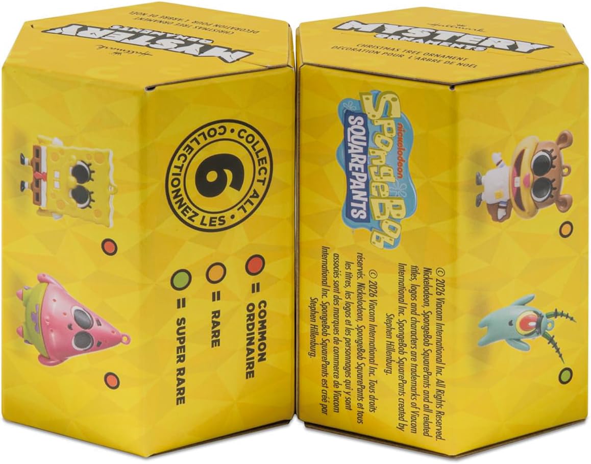 Hallmark Spongebob Mystery Christmas Ornaments (Blind Box, Set of 2)