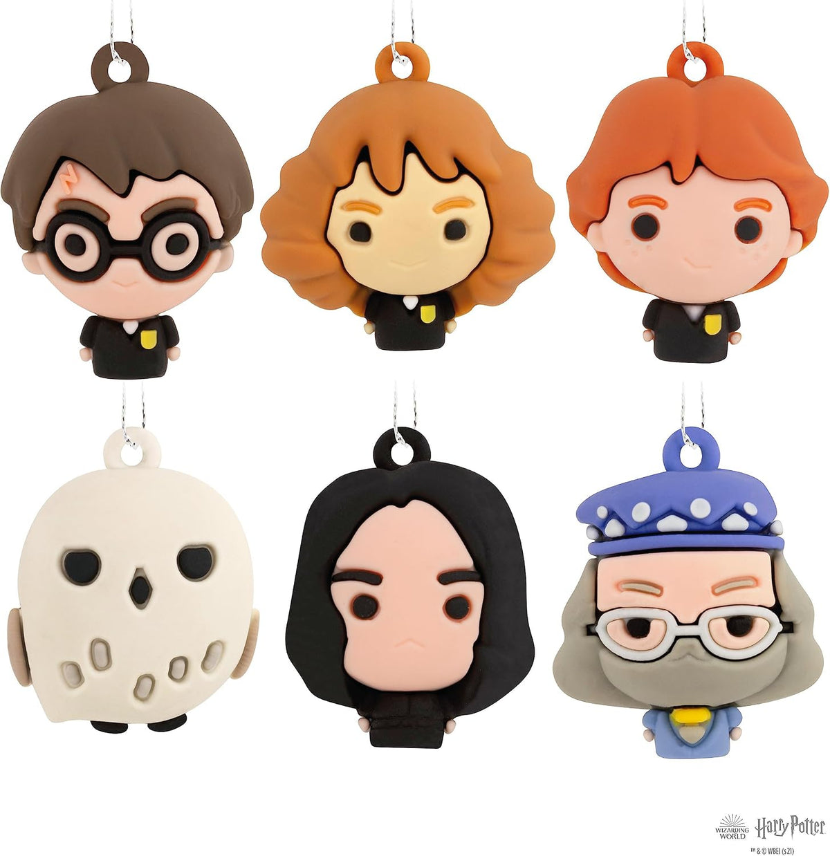 Hallmark Harry Potter and Friends Mini Christmas Ornaments, Shatterproof, Set of 6